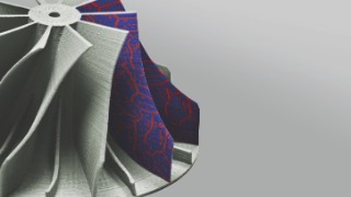 Erstmals druckten Wissenschaftler des Fraunhofer IWS 3D-Hochentropie-Demonstratorstrukturen, die aus der Cantorlegierung »CrMnFeCoNi« bestehen, mit dem Verfahren Fused Filament Fabrication (FFF). Die Bildmontage zeigt auf der Oberfläche ein Beispiel für eine besonders hochfeste, aus zwei Phasen bestehende Mikrostruktur als geplante Weiterentwicklung des Legierungssystems.