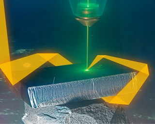 Ein besonders kurzwelliger grüner Laser, dessen Schneidfähigkeit auch im Wasser gegeben ist, soll im Meer Stahl und Metalle zerteilen. Das Fraunhofer IWS hat eine Lösung erforscht und entwickelt, die bereits im Labor funktioniert.